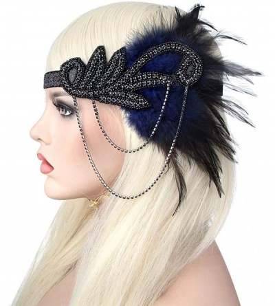 Headbands 1920s Accessories Themed Costume Mardi Gras Party Prop additions to Flapper Dress - C-3 - CG18NO9CDMZ $13.82