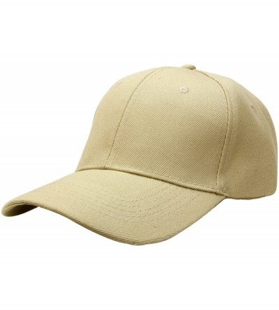 Baseball Caps Baseball Dad Cap Adjustable Size Perfect for Running Workouts and Outdoor Activities - 1pc Khaki - C8185DNC63K ...