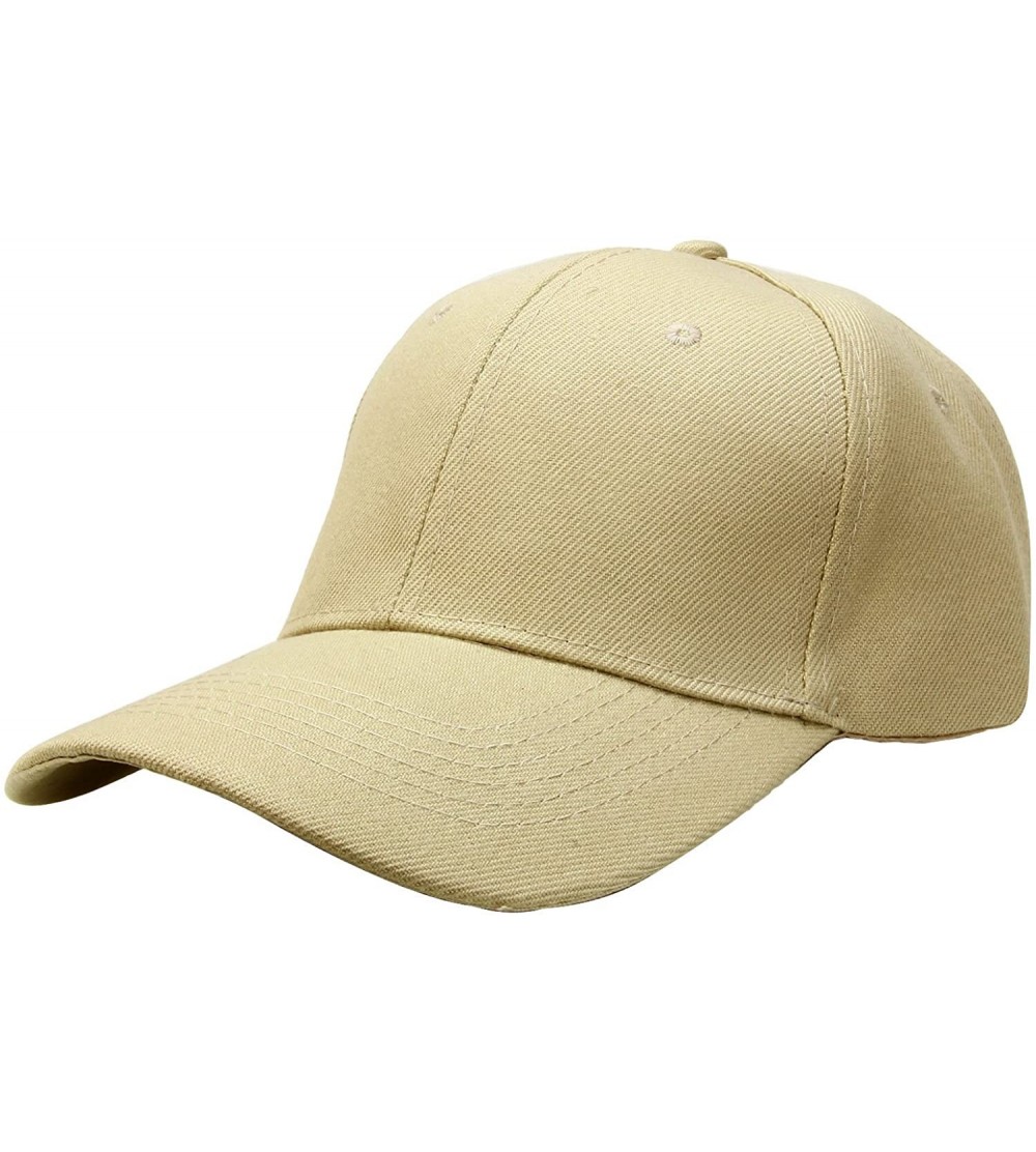 Baseball Caps Baseball Dad Cap Adjustable Size Perfect for Running Workouts and Outdoor Activities - 1pc Khaki - C8185DNC63K ...