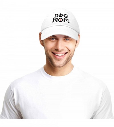 Baseball Caps Dog Mom Baseball Cap Women's Hats Dad Hat - White - C318KWEMKNH $11.55