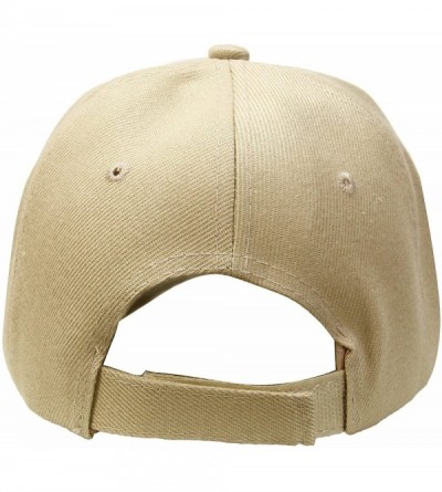 Baseball Caps Baseball Dad Cap Adjustable Size Perfect for Running Workouts and Outdoor Activities - 1pc Khaki - C8185DNC63K ...