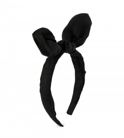 Headbands Solid color Wired Bow Bowknot Hair Hoop Plastic Headband Headwear Accessory for Lady Girls Women - CZ180M8GAOA $9.40