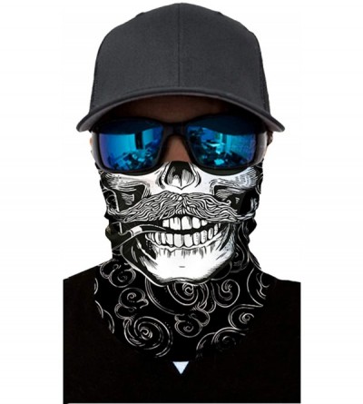 Balaclavas Bandana Face Mask Neck Gaiter- Unisex Scarf Mask Tube Multifunctional Headwear- Buff Face Mask - A-teeth-2 - CH198...