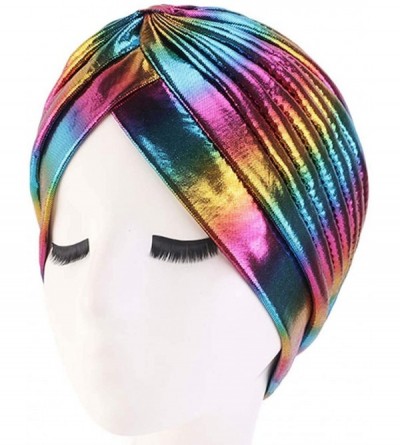 Skullies & Beanies Turban Hat Chemo Cap Beanie Skullies Sport Hair Wrap Yoga Head wrap for Women - 2 - CL18ZM480E9 $12.82