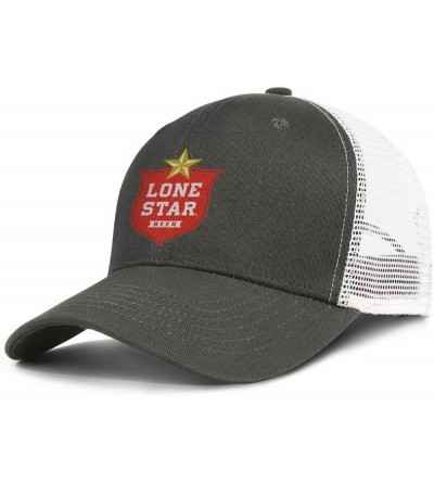 Visors Lone Star Logo Men's Women's Mesh Trucker Cap Adjustable Snapback Beach Hat - Army_green-165 - CC18WILZRLZ $35.05