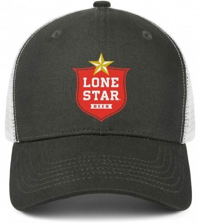 Visors Lone Star Logo Men's Women's Mesh Trucker Cap Adjustable Snapback Beach Hat - Army_green-165 - CC18WILZRLZ $15.63