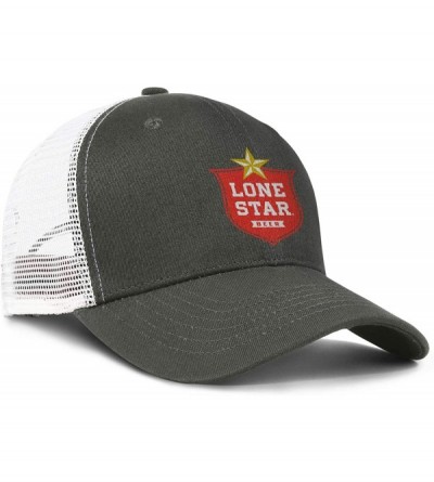 Visors Lone Star Logo Men's Women's Mesh Trucker Cap Adjustable Snapback Beach Hat - Army_green-165 - CC18WILZRLZ $15.63