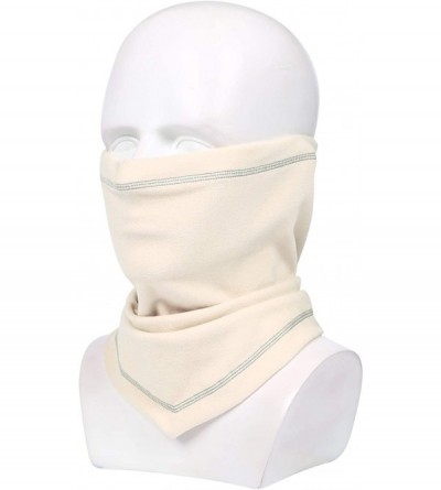 Balaclavas Thermal Warmer Gaiter Winter Motorcycle - Beige-1 - CZ18ZCYI7WU $9.96