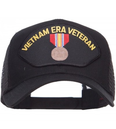 Baseball Caps Vietnam ERA Veteran Patched Mesh Cap - Black - CQ124YMKTJ3 $26.55