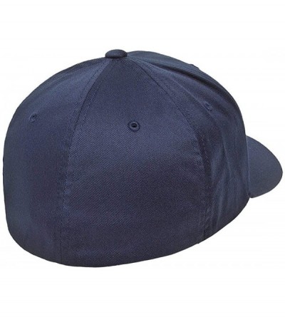 Baseball Caps Unisex Wooly Combed Twill Cap - 6277 - Navy - CK18MC0WU9N $18.55