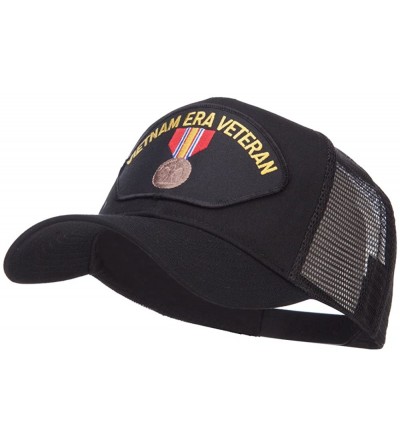 Baseball Caps Vietnam ERA Veteran Patched Mesh Cap - Black - CQ124YMKTJ3 $10.97