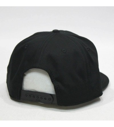 Baseball Caps Premium Plain Cotton Twill Adjustable Flat Bill Snapback Hats Baseball Caps - Black - C512BIXI4TD $10.25