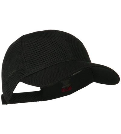 Baseball Caps Air Mesh Polyester Cap - Black - CL11LUGVLQR $14.64