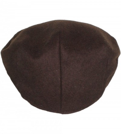 Newsboy Caps Street Easy Felt Newsboy Driving Cap with Plush Lining - Brown - CP125EYW8XZ $17.70