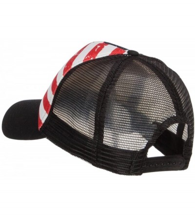 Baseball Caps USA Flag Foam Trucker Cap - Black - CX12O43NXG8 $9.38