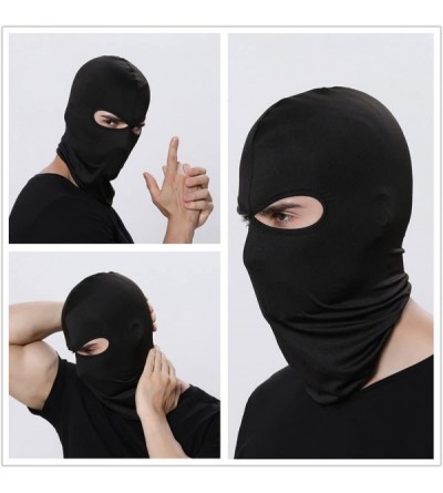 Balaclavas Wind Cap Motorcycle Ski Masks Balaclavas Outdoor Sports Cycling Hat (Black) - Black - CZ1809NIEX2 $10.41