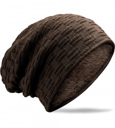 Skullies & Beanies muco Womens Beanie Knitted Beanies - Coffe - CZ189NMIRO7 $10.15