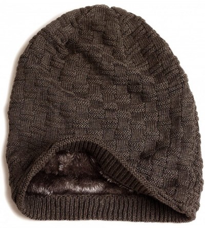 Skullies & Beanies muco Womens Beanie Knitted Beanies - Coffe - CZ189NMIRO7 $10.15