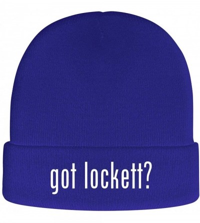 Skullies & Beanies got Lockett? - Soft Adult Beanie Cap - Blue - CN18AXDKTWU $18.44