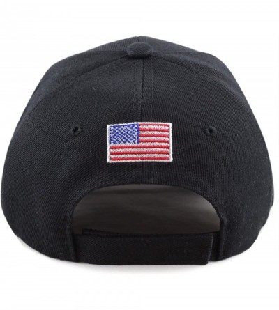 Baseball Caps Law Enforcement 3D Embroidered Baseball One Size Cap - 01. Police-black - CJ18ELSYCHE $10.09