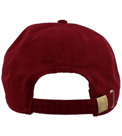 Baseball Caps Baseball Caps 100% Cotton Plain Blank Adjustable Size Wholesale LOT 12 Pack - Wine - CE182ZOTMI8 $38.73