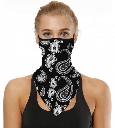 Balaclavas Face Bandana Ear Loops Face Rave Balaclava Scarf Neck Gaiters for Dust Wind Motorcycle Mask Men and Women - CD198O...