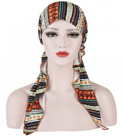 Headbands Chemo Headwear Turbans for Women Long Hair Head Scarf Headwraps Cancer Hats Scarf Gifts for Hair Loss - Red - CK18Y...
