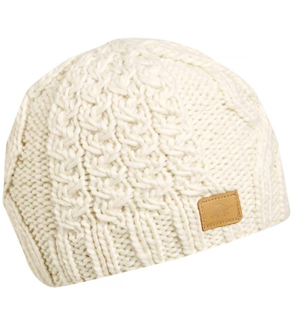 Skullies & Beanies Women's Selena Fleece Lined Cable Knit Beanie - Natural - CU18XTIGOEH $16.24