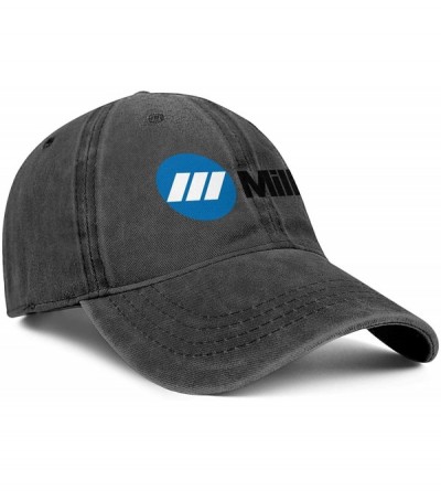 Baseball Caps Mens Miller-Electric- Baseball Caps Vintage Adjustable Trucker Hats Golf Caps - Black-214 - CB18ZLGAQYU $19.53