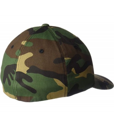 Sun Hats Men's Number 2 Flexfit Hat - Green Camo - CH18RUDIL48 $54.23