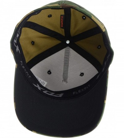 Sun Hats Men's Number 2 Flexfit Hat - Green Camo - CH18RUDIL48 $54.23