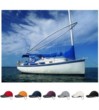 Baseball Caps Men's Sailing Cap for Men Women UV Race Hat with Retainer Clip - Purple - CQ18L0W8S3M $7.93