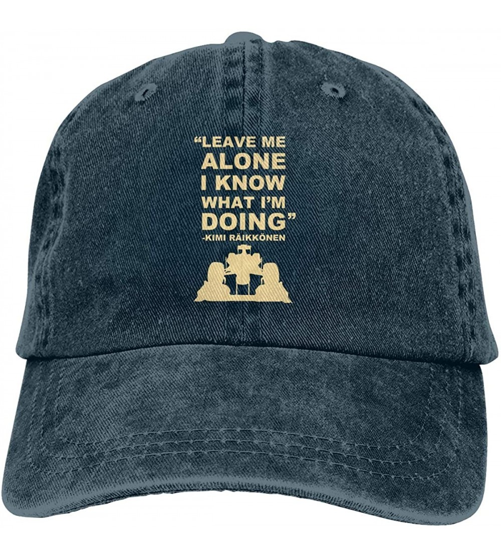 Baseball Caps Kimi Raikkonen Leave Me Alone I Know What I'm Doing Baseball Cowboy Hat Black - Navy - CB18RGXM95Z $9.52