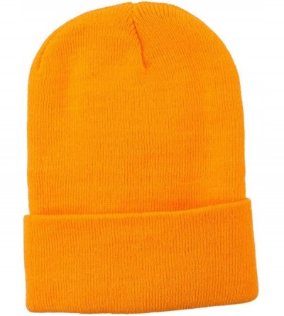 Skullies & Beanies Super Stretch Knit Watch Cap Beanie - Yellow - CM11RNPKZCZ $10.35