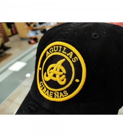 Baseball Caps Aguilas Cibaeñas Vintage Hats - Black/Roundlogo - C418AIME6M8 $28.93