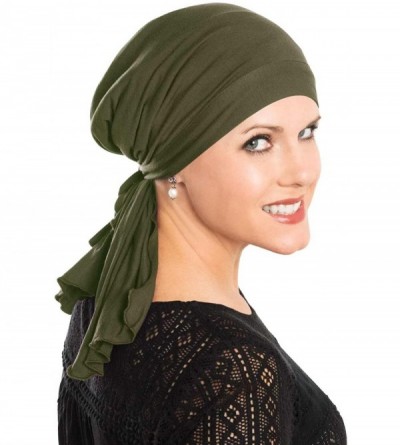 Headbands So Simple Scarf - Pre Tied Head Scarf for Women in Soft Bamboo - Cancer & Chemo Patients - CF12NZ07B3D $67.73