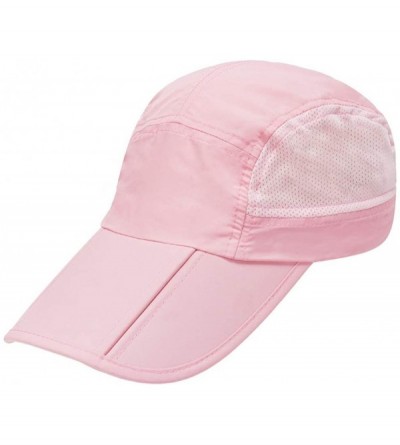 Sun Hats Unisex Breathable Quick Dry Mesh Baseball Cap Sun Hat Running Cap - Pink - C318Q6X05SD $11.38