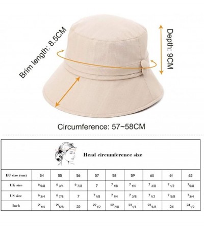 Bucket Hats Womens Bucket Sun Hat UPF 50 Chin Strap Adjustable Breathable - Black89024 - CD18NA5O3ES $17.98