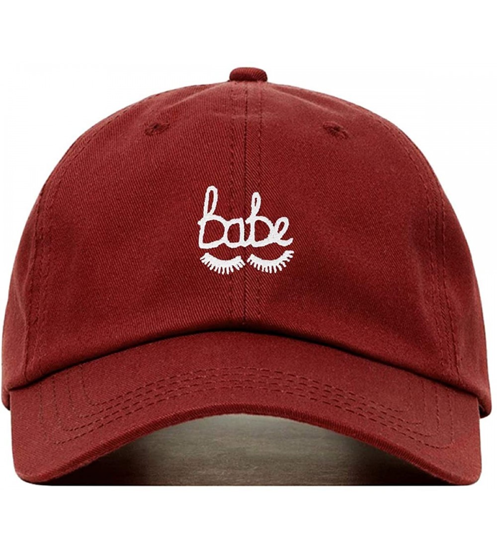 Baseball Caps Babe Lashes Baseball Hat- Embroidered Dad Cap- Unstructured Soft Cotton- Adjustable Strap Back (Multiple Colors...