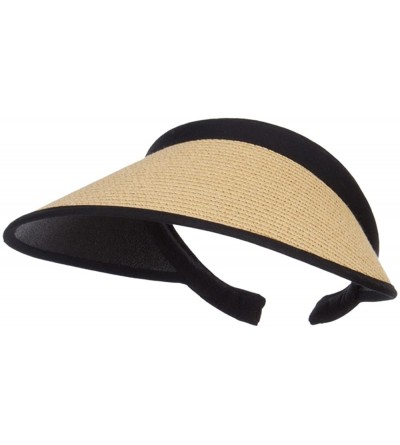 Visors Toyo Braid Clip On Paper Visor - Khaki - CP12JGA86Z1 $23.99