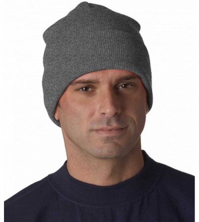 Skullies & Beanies Heavy Weight Cuffed Knit Cap - Heather - C6113BUS05P $11.27