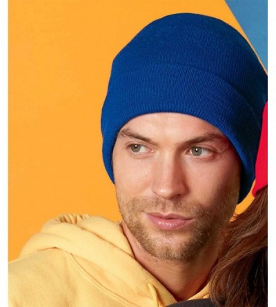 Skullies & Beanies Heavy Weight Cuffed Knit Cap - Heather - C6113BUS05P $11.27