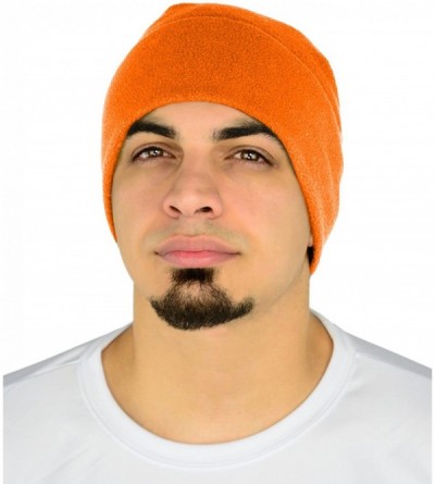 Skullies & Beanies Beanie Hats for Men & Women - Black Watch Cap - Cold Weather Gear - Blaze Orange - C512N7W60TP $25.02