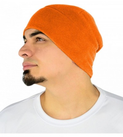 Skullies & Beanies Beanie Hats for Men & Women - Black Watch Cap - Cold Weather Gear - Blaze Orange - C512N7W60TP $13.83