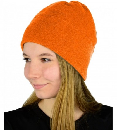 Skullies & Beanies Beanie Hats for Men & Women - Black Watch Cap - Cold Weather Gear - Blaze Orange - C512N7W60TP $13.83