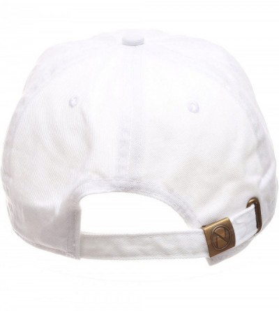 Baseball Caps USA American Flag Embroidered 100% Cotton Adjustable Strap Baseball Cap Hat - Usa - White - CO18C2HRIID $12.26