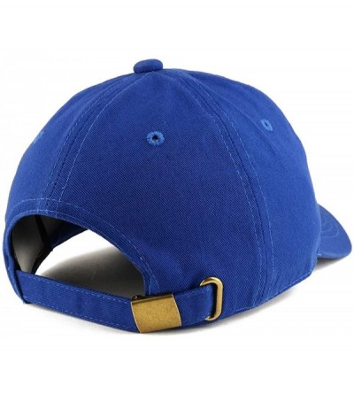 Baseball Caps Number 1 Dad Embroidered Low Profile Soft Cotton Dad Hat Cap - Royal - C018D59LG49 $22.06