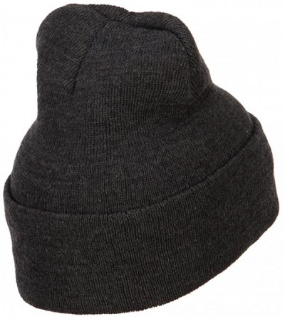 Skullies & Beanies 12 Inch Long Knitted Beanie - Heather Charcoal - CH18CAW8O5I $8.70