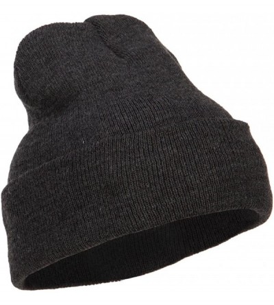 Skullies & Beanies 12 Inch Long Knitted Beanie - Heather Charcoal - CH18CAW8O5I $8.70