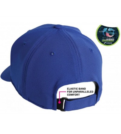 Baseball Caps Flexfit 110P One Ten Cool & Dry Mini Pique Hat - Royal - CC12F0GTGQ9 $12.73